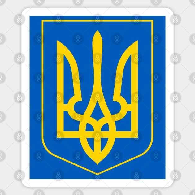 Ukraine Trident Sticker by Scar